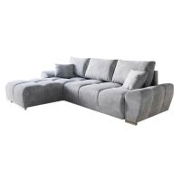 Enzo Corner Grey Left And Right Arm Sofa Bed With Storage